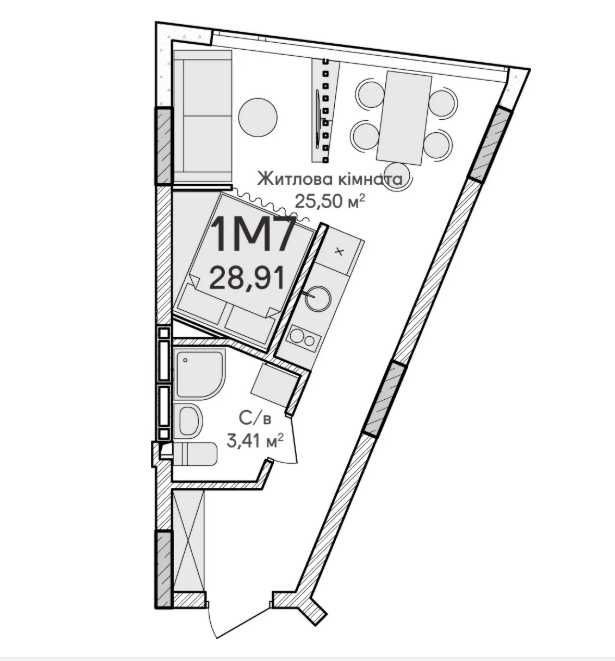 Продається квартира-студія в будинку 12 ЖК Синергія Сіті (Ірпінь). Ірпінь - зображення 5