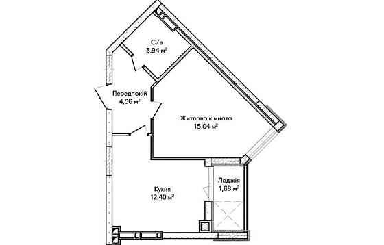 1к квартира. Вигідні умови, гарне розташування Київ