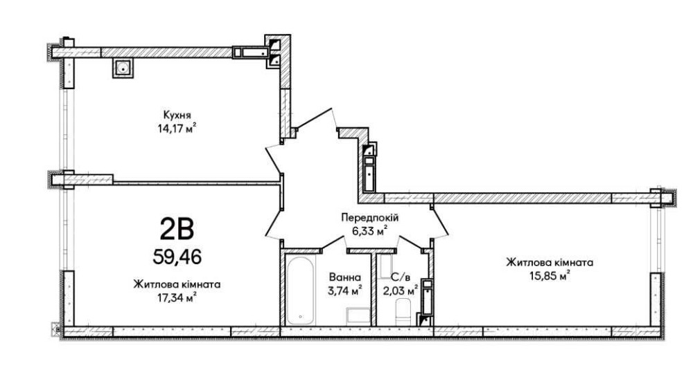 Пропоную до продажу свою 2-кімнатну квартиру у ЖК “Синергія Сіті” Ирпень - изображение 7
