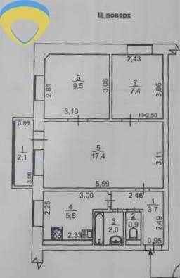 ПРОДАМ 3-кімнатну квартиру, середній поверх, на Таїрова Одесса - изображение 8