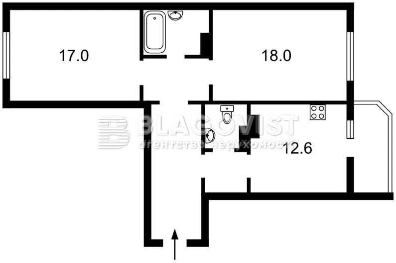 Оренда 2-х кім квартири 70м метро Позняки Киев - изображение 5