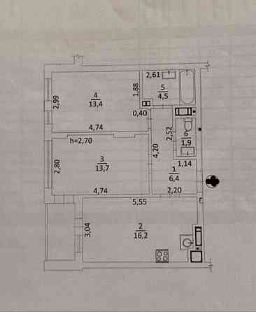 Продаж  2-кім квартири по вул. Малоголосківська  ЖК PLUS 2 Львов