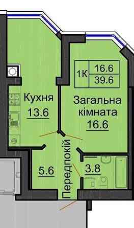 ‼️єОселя!‼️1 кім в ЖК Софія резиденс, мінімальне оформлення Софиевская Борщаговка