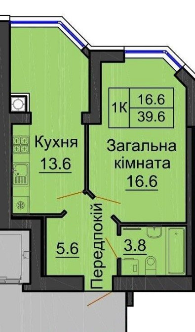 ‼️єОселя!‼️1 кім в ЖК Софія резиденс, мінімальне оформлення Софиевская Борщаговка - изображение 3