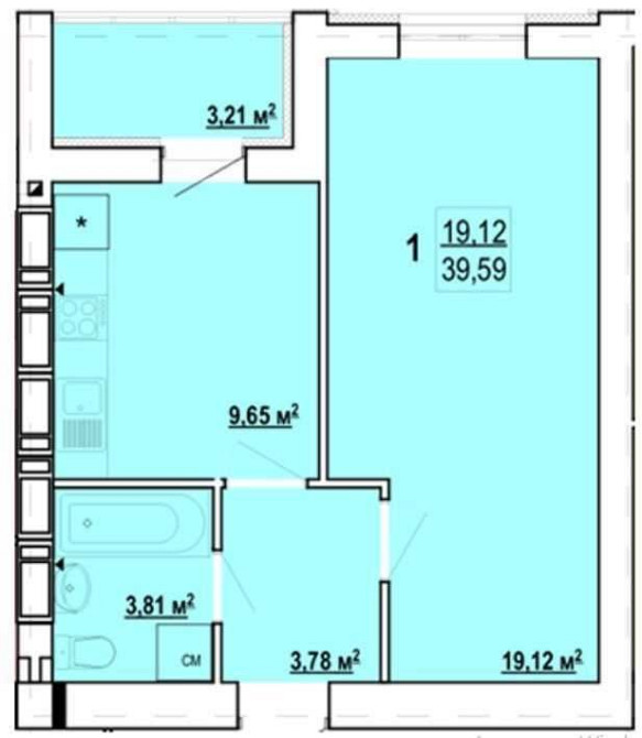 Продам реальную 1К квартиру 40м2 на 9/16 этаже в ЖК Гидропарк GT Харьков - изображение 2