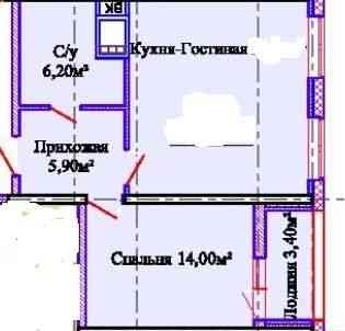 Квартира с красивейшим видом моря в сданном доме по 1000 за метр Одесса