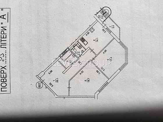 2 кімнатна 80,1 м.кв  Харківське шосе 152 Киев