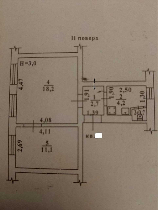 2 комн -40 метров. Центр. 2/3 эт.дома. Ремонт. Мебель. ул.Прохоровская Одесса - изображение 8