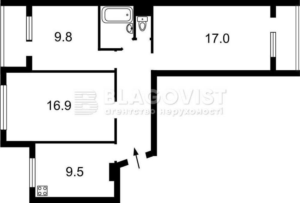 Вигідно! Продаж 3-кім квартири .Центр Вишневе, Європейська, 37, Вишневое - изображение 2