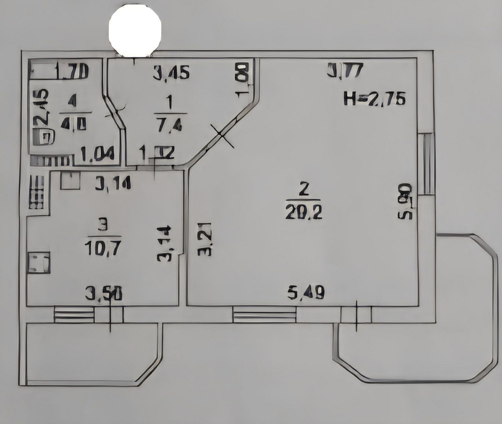 Продам КВАРТИРУ МОЖНО ПО ПРОГРАММЕ! 62 м2 на 7 этаже/16 Чикаленко (А.В Одесса - изображение 4
