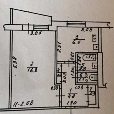 М.Холодная Гора, продам 1 комн.кварт., пер.Чередниченковский 7,Hg11 Харків - зображення 7