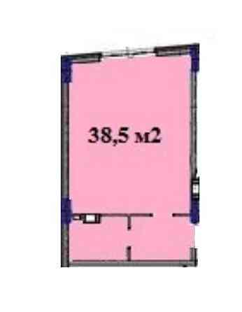 Продам квартиру Студію 38,5 м2 з прекрасним видом, ціна з оформленням Киев