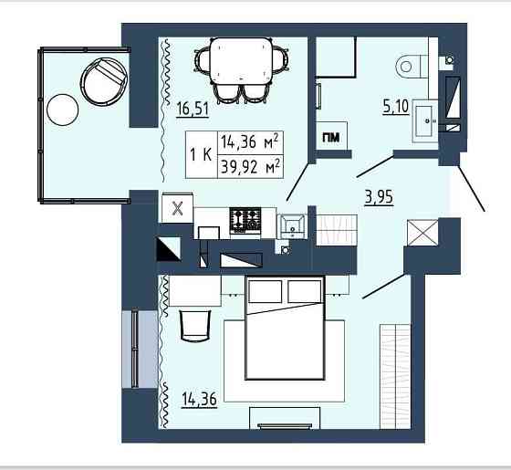 1 кімнатна квартира ЖК "ГАРМОНІЯ" / єВідновлення! Луцьк