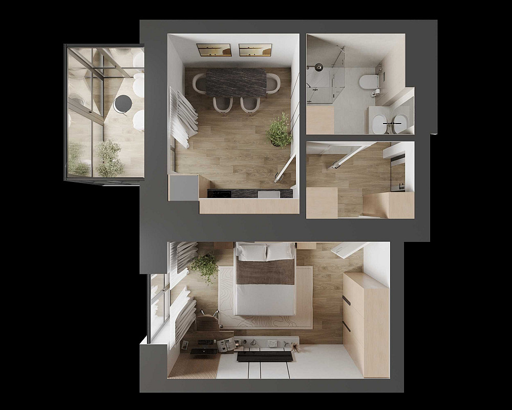 1 кімнатна квартира ЖК "ГАРМОНІЯ" / єВідновлення! Луцьк - зображення 4