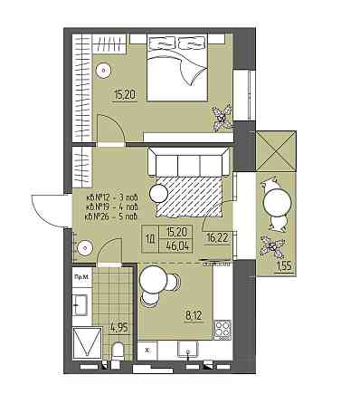 Гігантська 1-кімнатна квартира! Продаж до кінця року! Ровно