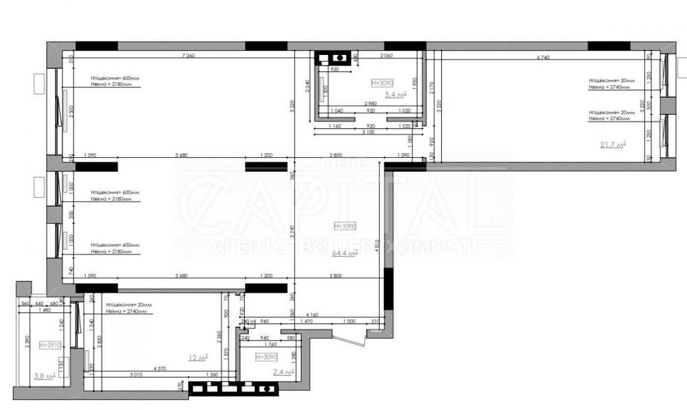 Продаж квартира VIP жк ЯРОСЛАВІВ ГРАД 3 спальні 106м2 ТОРГ Киев - изображение 2