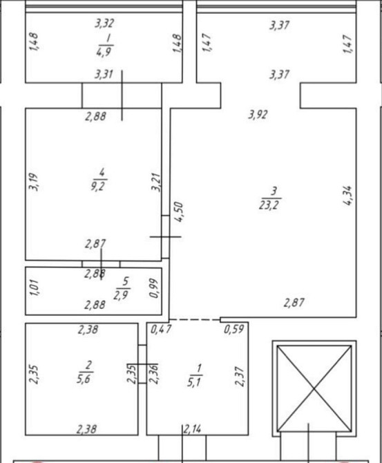Остання в будинку! 1-но кімнатна квартира з індивідуальним опаленням. Кременчук - зображення 8