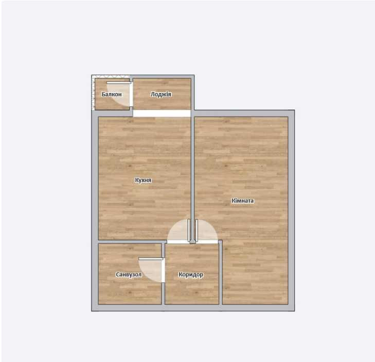 Однокімнатна квартира в ЖК Волошковий Винница - изображение 8