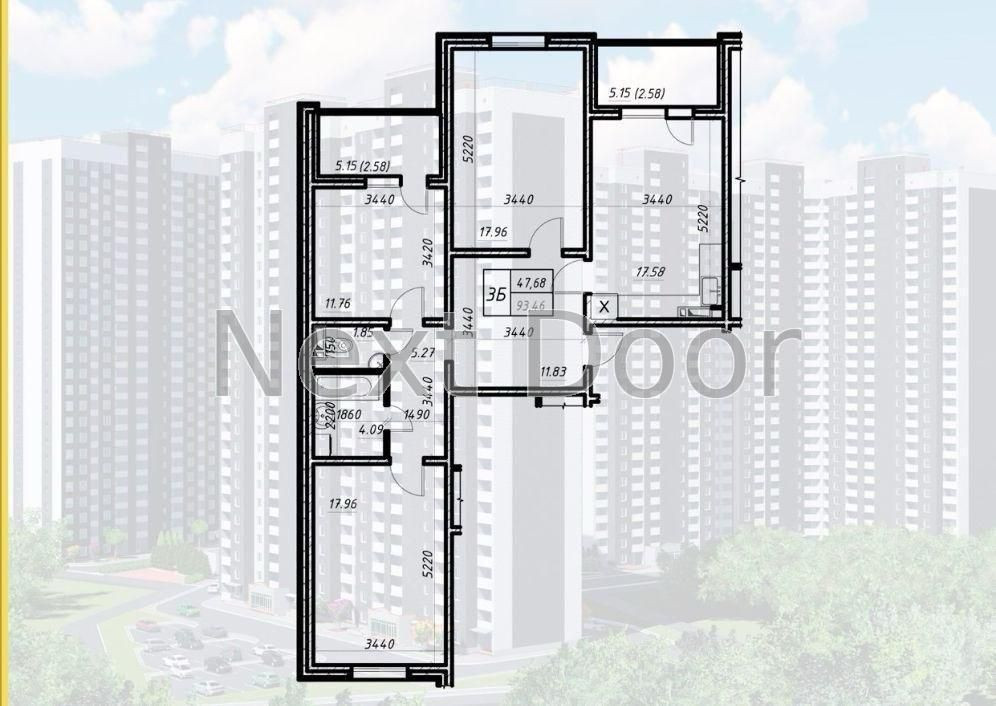 Продаж 3 кімн.квартири ЖГ Навігатор 2 Киев - изображение 1
