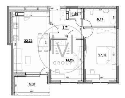 Продаж 2-к квартири в ЖК Ok'Land Киев