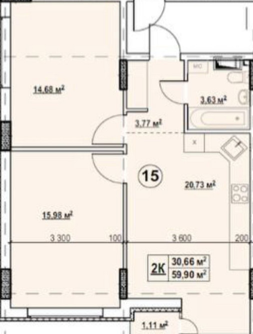 Без%Продаж,Двокімнатна квартира 60м2,до метро Бориспільська 5хв пішки Киев - изображение 5