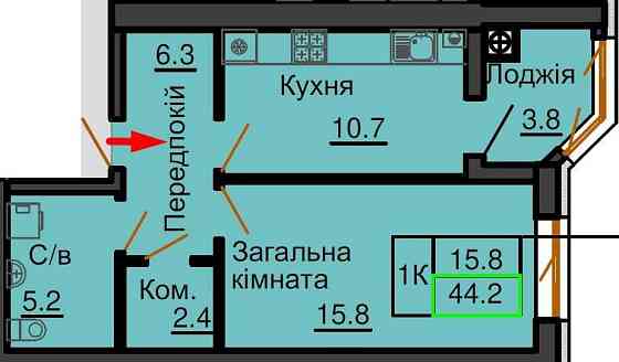 ‼️ Велика 1к квартира ‼️ ЖК Софія Резиденс є розстрочка Софиевская Борщаговка