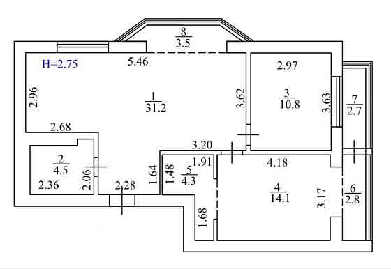 Продам 3 кімнатну квартиру 74м | ЖК Фемілі| метро Теремки| Гатне Гатное