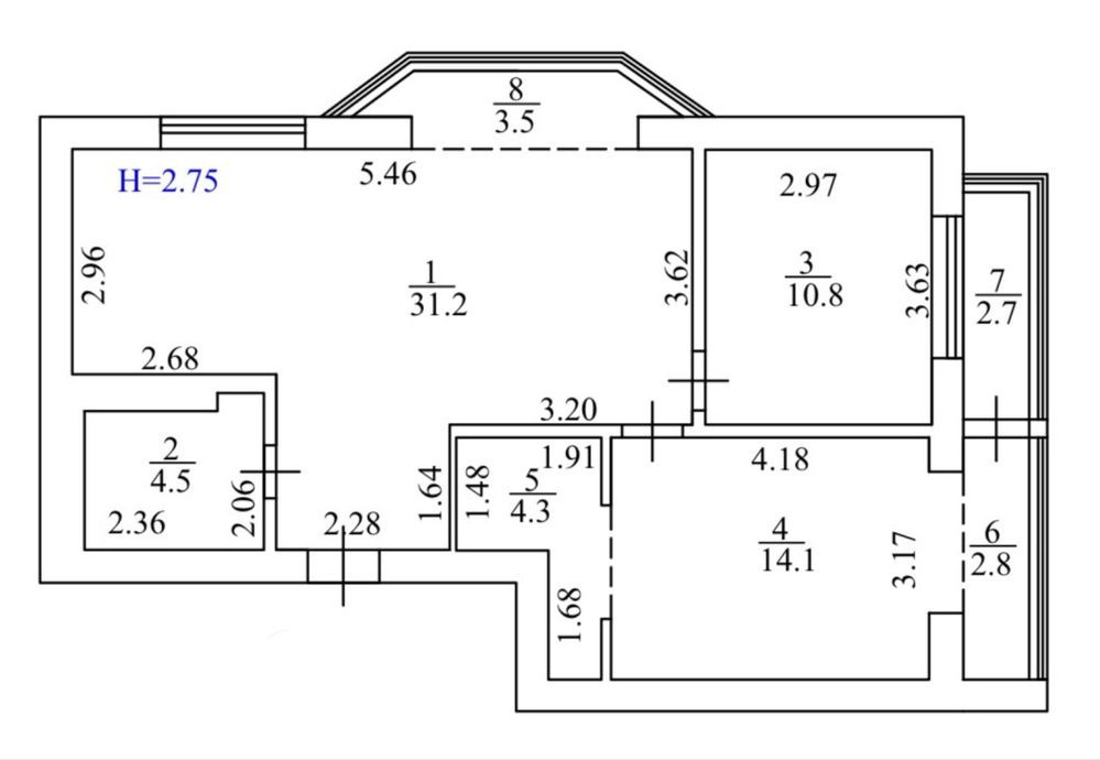 Продам 3 кімнатну квартиру 74м | ЖК Фемілі| метро Теремки| Гатне Гатне - зображення 4