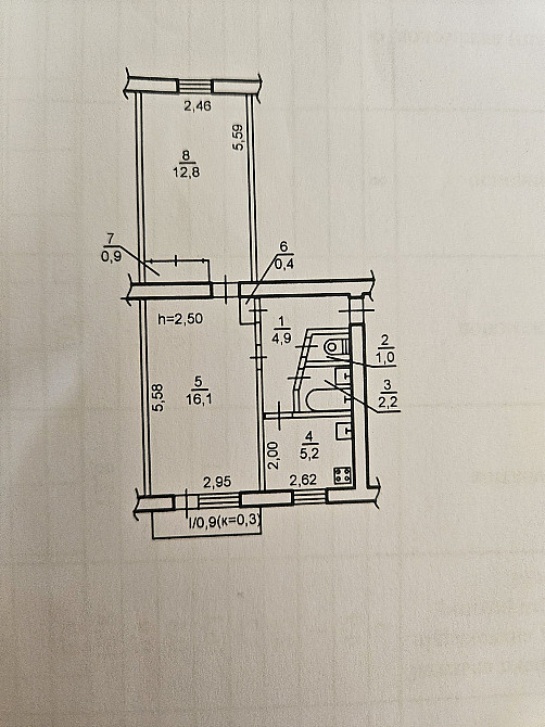 Продам 2 к квартиру пр. Слобожанский Дніпро - зображення 2