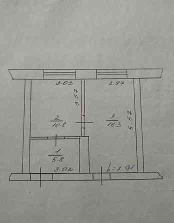 2 кімнати у гуртожитку(2х кімнатна) Ромни
