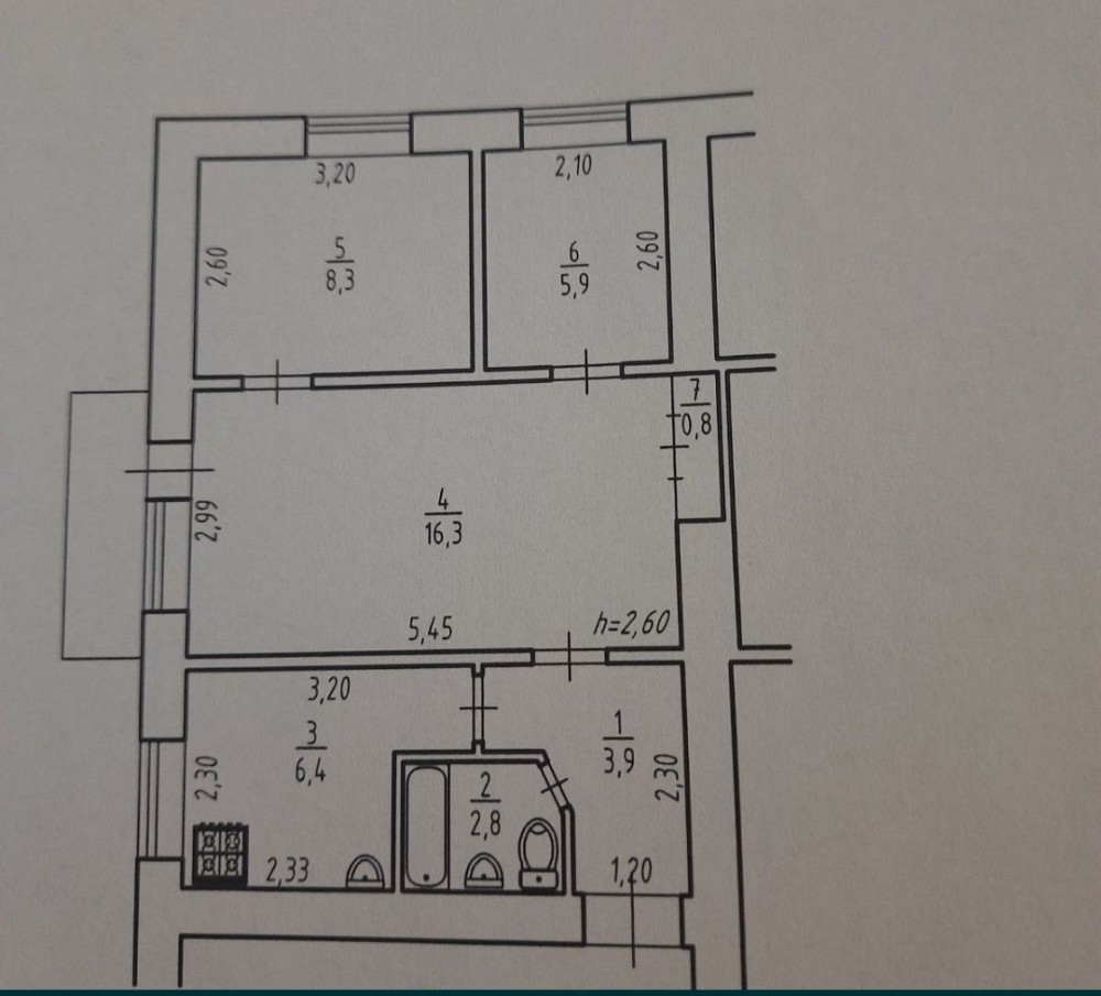 Продаж 3-х кім.квартири Умань - зображення 3