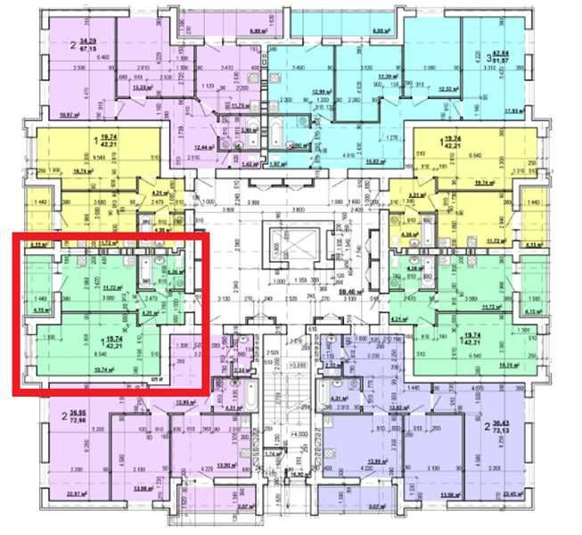 22000$ Реально! ЖК Мира 3, Продам 1 ком квартиру пл 42м2, этаж 4/9ти!A Харьков - изображение 3