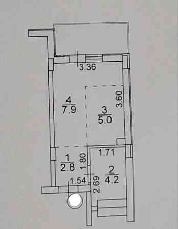 Смарт квартира с балконом в ЖК Smart City Корсунцы