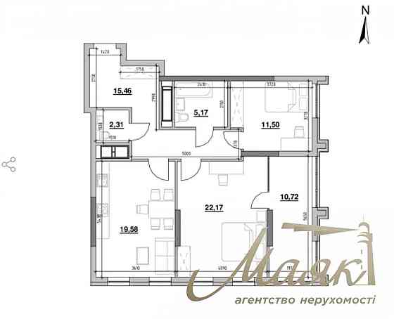 Продаж 2-кімнатної квартири 86м2, ЖК Nordica Residence, Печерськ, Київ Киев