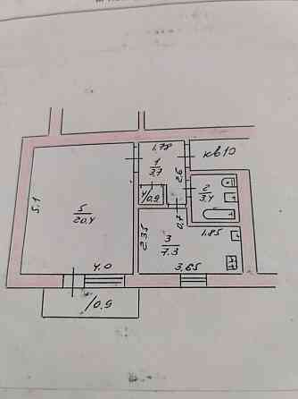 Однокімнатна квартира Тальное