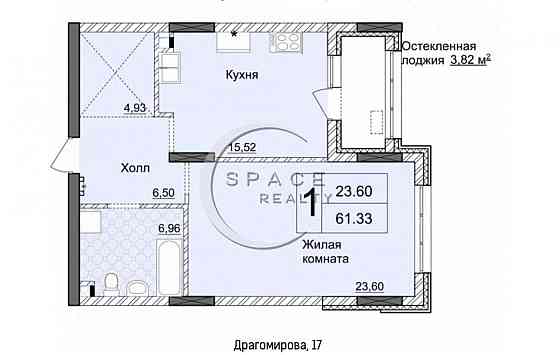 Продаж квартири 61.3 кв.м. в зданому будинку ЖК Новопечерські Липки. Киев