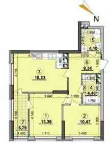 2к 63 м2 СУПЕРЦІНА Seven Славутич Зарічний Great Осокорки Киев