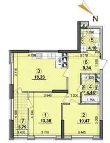 2к 63 м2 СУПЕРЦІНА Seven Славутич Зарічний Great Осокорки Киев - изображение 5