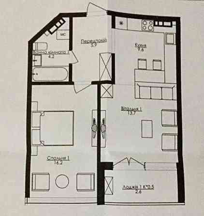Продам! Срочно! ВИДОВУЮ 1- ком. квартиру  в ЖК Кандинский Одесса