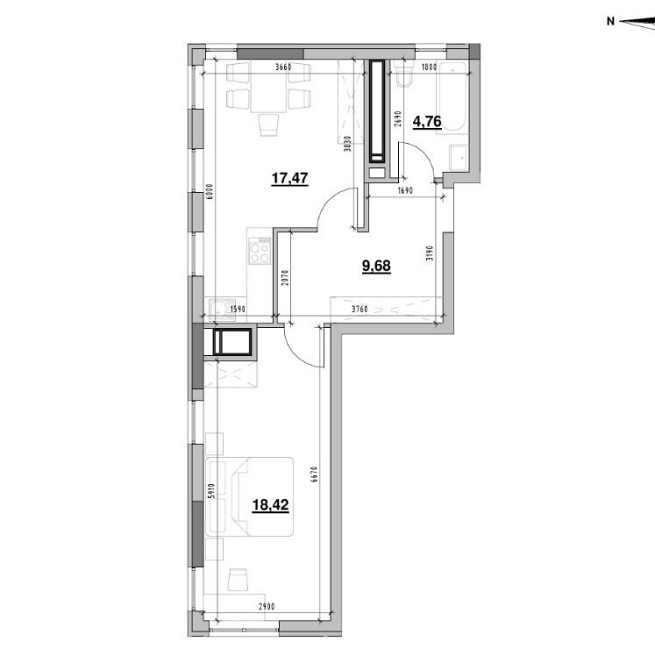 Жк Nordica Residence, 50.3 м. Без комісії. Зданий будинок. Киев - изображение 2