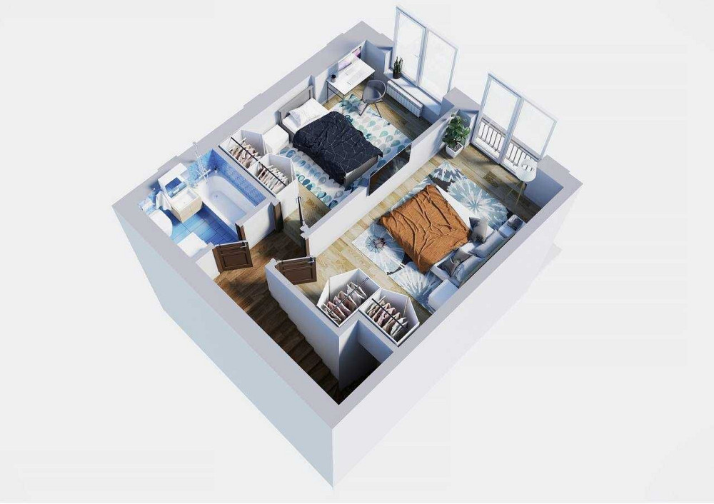 Дворівнева квартира 72м2 у клубному будинку з власним паркомісцем. Гатное - изображение 1