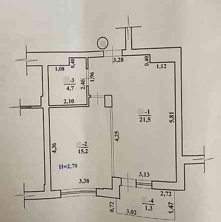 1.5 кімн.в ЖК по вул.Радіщева Ужгород