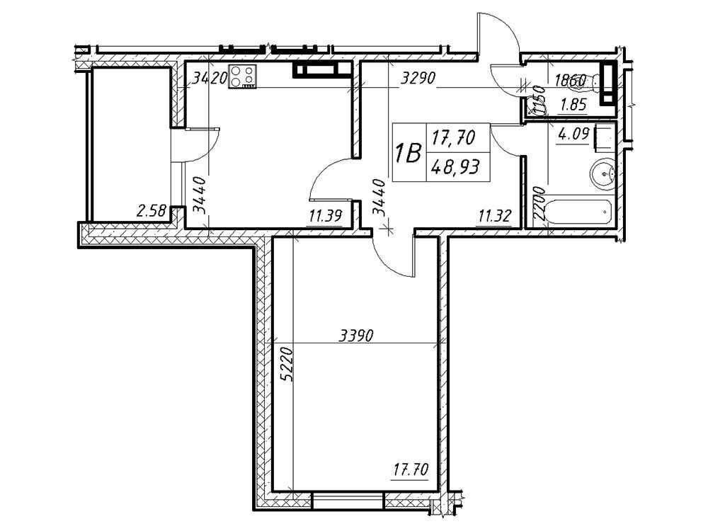 1к-49м2 з РЕМОНТОМ! ! ЖК Навігатор-2 вул.Лугова, ЗДАНИЙ! Киев - изображение 5