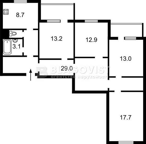 (104м2)Бориспіль Момота 40 Квартира з ремонтом Бориспіль