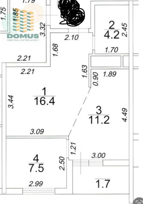 Продам 1 комн ЖК 61 Жемчужина. Срочно! Краснова / Ипподром Одесса - изображение 2