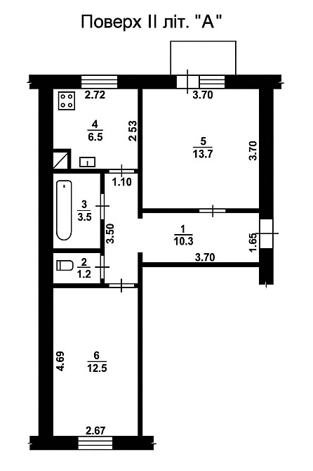 Двухкімнатна квартира по Київській Житомир - изображение 1