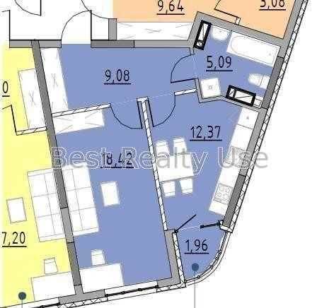 Продається 1 к Берег Дніпра 47 м2 Грейт топ ціна Киев - изображение 1