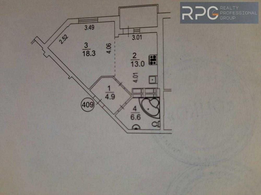 ЖК Русанівська Гавань продажа 1 к квартири з видом на Русанівські сади Киев - изображение 8