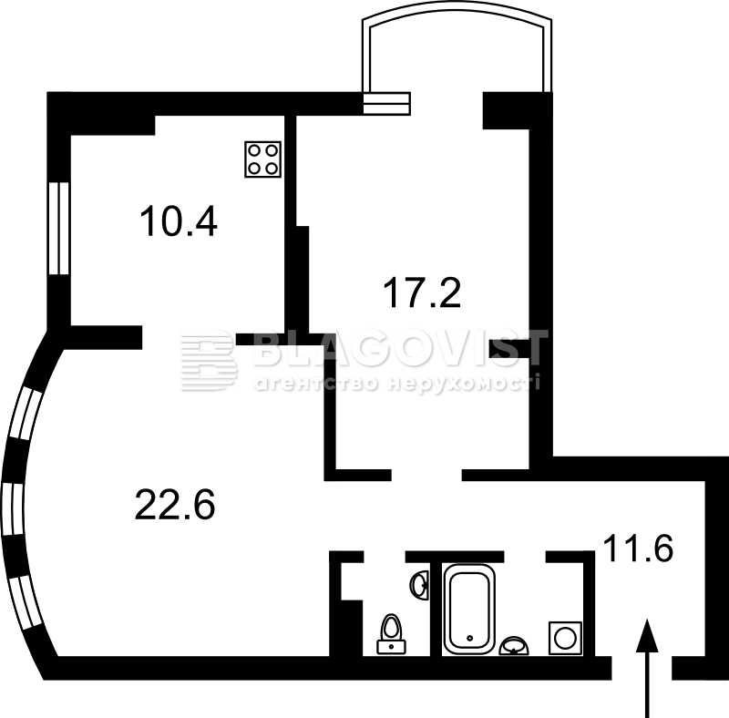 Оренда 2к Дмитрівська.Чорновола ЖК "Златоуст" Київ - зображення 2