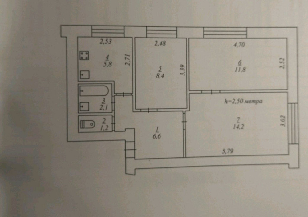 3 комн ЮГОК Салтиківська Кривий Ріг - зображення 8